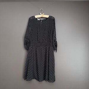Maurices Black and White Polka Dot Midi Dress